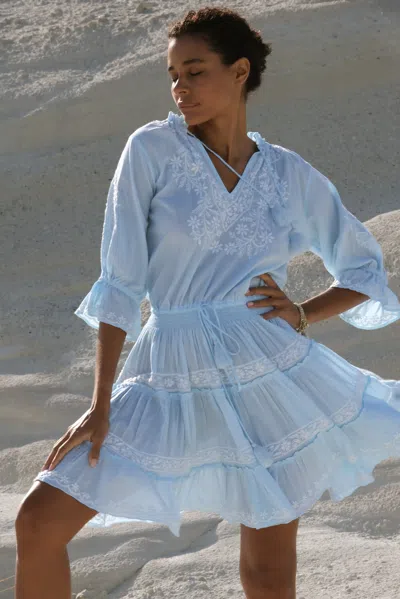 Pranella Amar Sky Blue Mini Dress