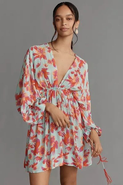 Pranella Astra Tahiti Days Printed Mini Kaftan