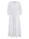 Pranella Azul White Maxi Dress In White