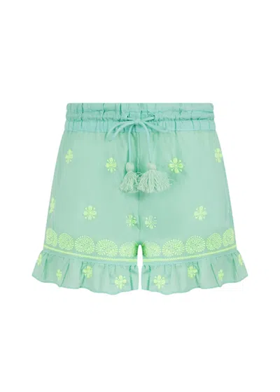 Pranella Boo Kids Mint Short In Green