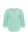 Pranella Camille Kids Mint Blouse In Green