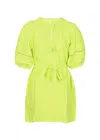 Pranella Carla Lemon Yellow Dress In Green