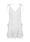 Pranella Celeste Mini Dress White In White