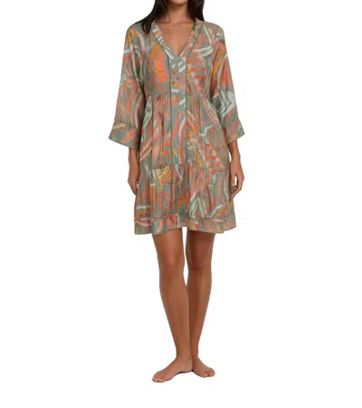 Pranella Esme Dress In Solstice Coral In Brown