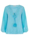Pranella Izzadora Neon Blue Top In Blue