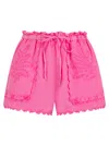 Pranella Izzie Neon Pink Shorts In Neutral