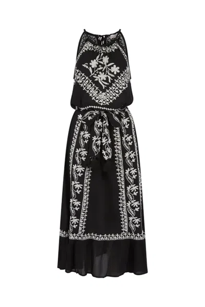 Pranella Poppy Black Pearl Maxi Dress