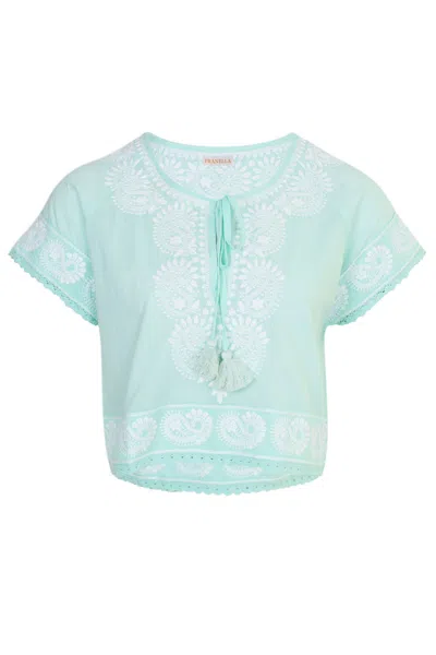 Pranella Yoko Top Mint/white