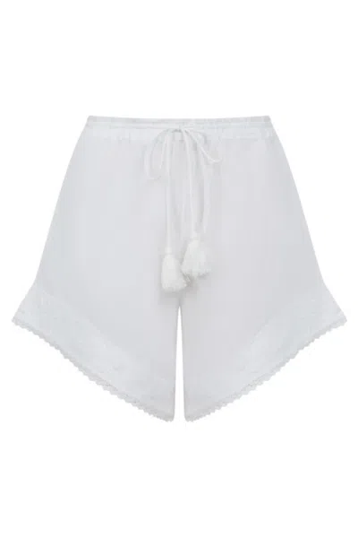 Pranella Yolo White Shorts