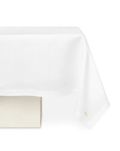 Pratesi Bianchissima Oblong Tablecloth, 70 X 108 In White