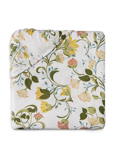 Pratesi Botanica Bottom Fitted Sheet, Twin In Green