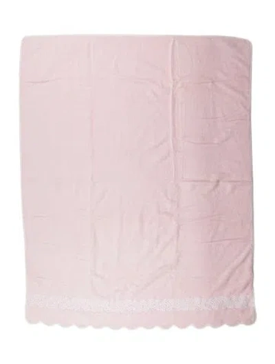 Pre-owned Pratesi Cotton Bath Sheet In Pink