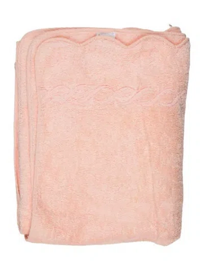 Pre-owned Pratesi Cotton Bath Towel In Pink