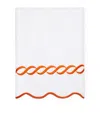 Pratesi Cotton Treccia Hand Towel In Orange
