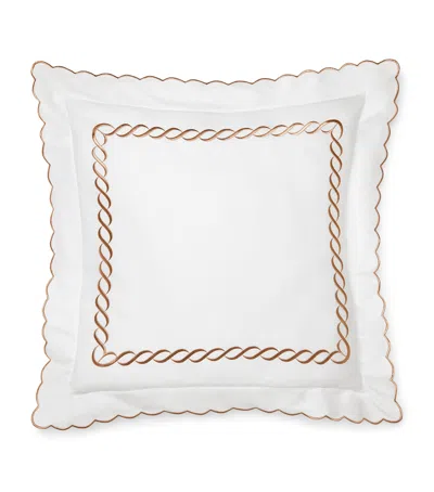 Pratesi Cotton Treccia Splendore Square Pillowcase