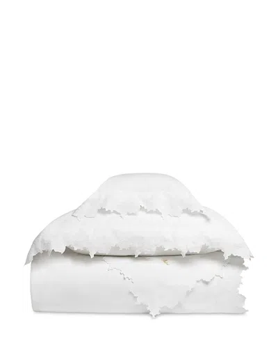 Pratesi Donnafugata Flat Sheet, Full Queen In White
