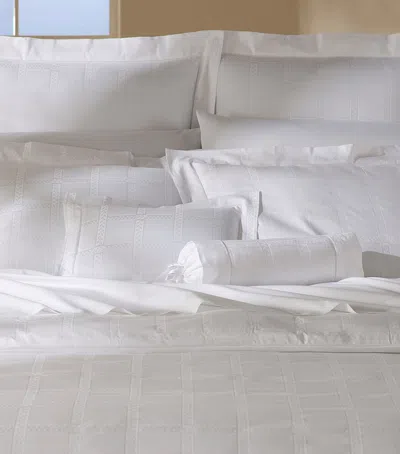 Pratesi Egyptian Cotton Impero Super King Duvet Cover In White