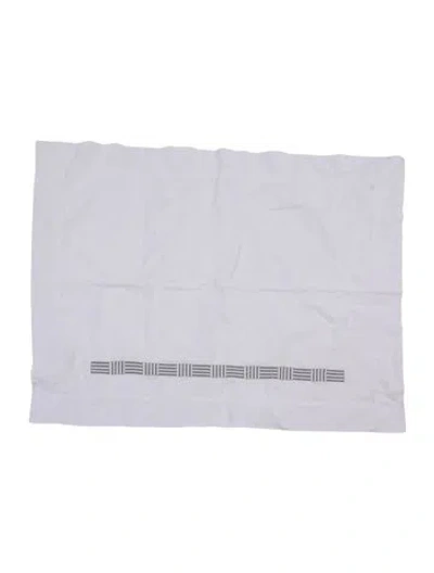 Pre-owned Pratesi Embroidered Pillow Sham In White