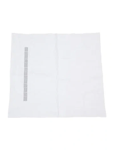Pre-owned Pratesi Embroidered Pillow Sham In White
