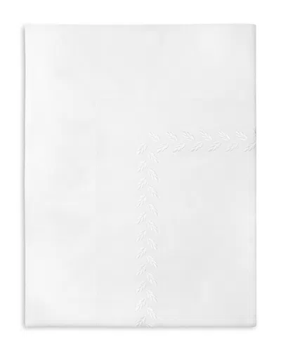 Pratesi Federico Flat Sheet, Twin In White/white