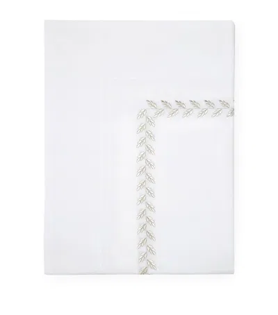 Pratesi Federico King Flat Sheet In Silver