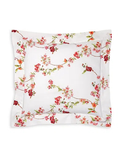 Pratesi Fresia Continental Euro Sham In Scarlet