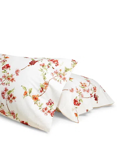 Pratesi Fresia Standard Pillowcase Set In Scarlet