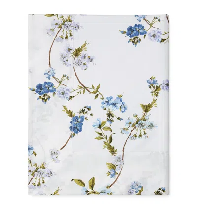 Pratesi Fresia Super King Flat Sheet In Blue