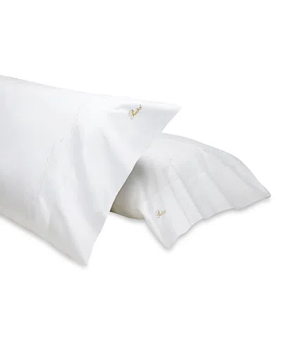 Pratesi Icona Pillowcase, Standard, Set Of 2 In White/white