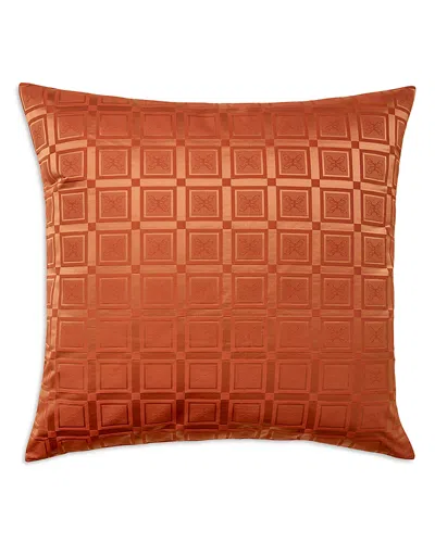 Pratesi Imperali Cotton Silk Jacquard Decorative Pillow, 22 X 22 In Brown