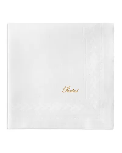 Pratesi Impero Dinner Napkins, 22 X 22, Set Of 4 In White