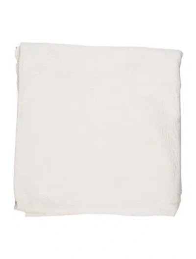 Pre-owned Pratesi Jacquard Coverlet In Neutrals