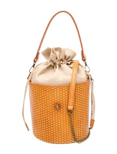 Pre-owned Pratesi Leather Bucket Bag In Brown