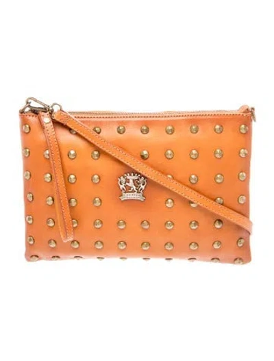 Pre-owned Pratesi Leather Crossbody Bag In Brown