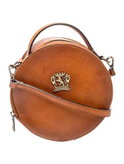 Pre-owned Pratesi Leather Crossbody Bag In Brown