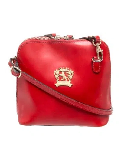 Pre-owned Pratesi Leather Crossbody Bag In Red