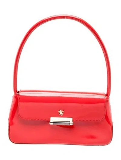Pre-owned Pratesi Leather Shoulder Bag In Red