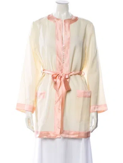 Pre-owned Pratesi Linen Robe In Neutral