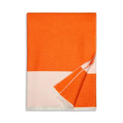 Pratesi Marca Decorative Throw Blanket In Orange
