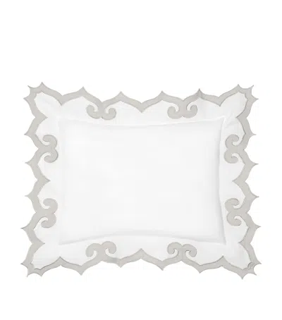 Pratesi Marrakesh Boudoir Sham In Silver