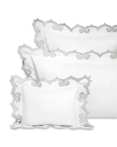 Pratesi Marrakesh Boudoir Sham In White/sterling
