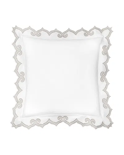 Pratesi Marrakesh Continental Euro Sham In White/sterling