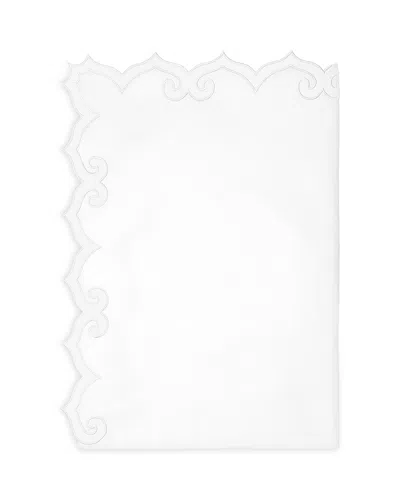 Pratesi Marrakesh Flat Sheet, King In White/white