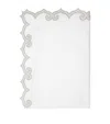 Pratesi Marrakesh King Flat Sheet In Silver