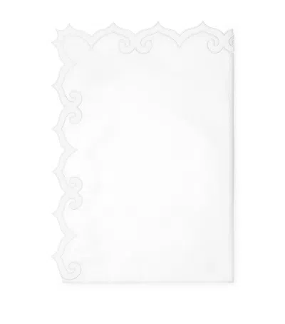 Pratesi Marrakesh King Flat Sheet In White