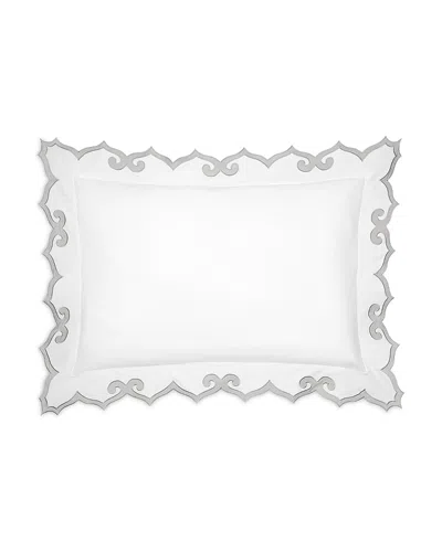 Pratesi Marrakesh King Sham In White/sterling
