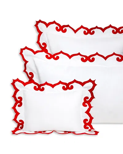 Pratesi Marrakesh Pique King Sham In Red