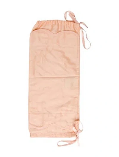 Pre-owned Pratesi Neckroll Sham In Orange