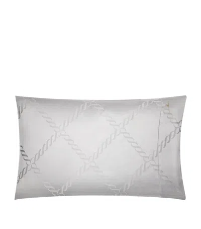 Pratesi Ori Treccia Bolster Pillowcase In Grey
