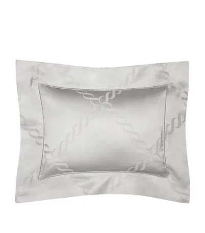 Pratesi Ori Treccia Boudoir Pillowcase In Grey